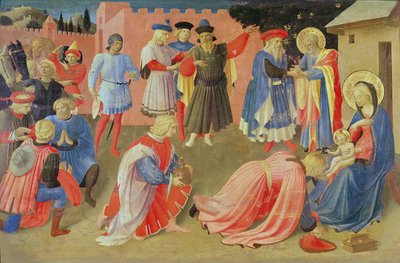 Adoration des Mages, panneau de prédelle du Triptyque des Linaiuoli, 1433 - Fra Angelico